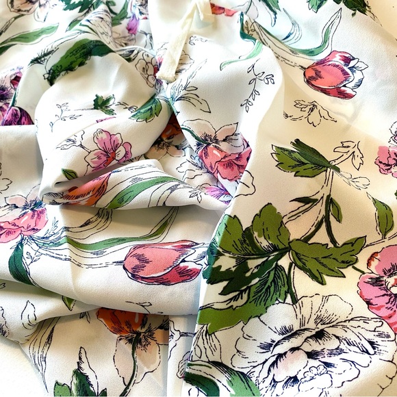 NWT Ann Taylor Floral Straight Leg Slacks, Size: 12 - Picture 6 of 9